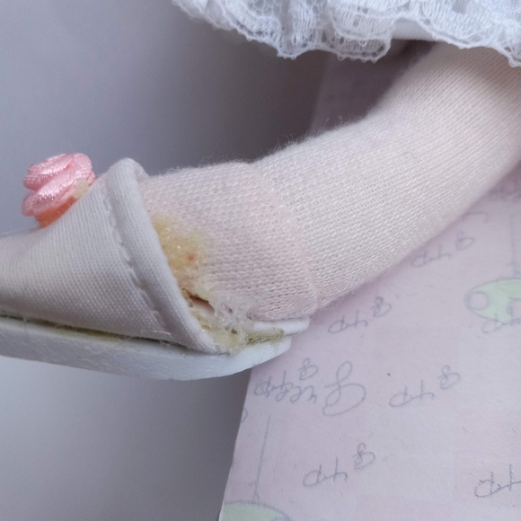 Green Tree Wendy Storybook Musical Doll Collectible Handmade Blonde White Bear - Picture 14 of 15